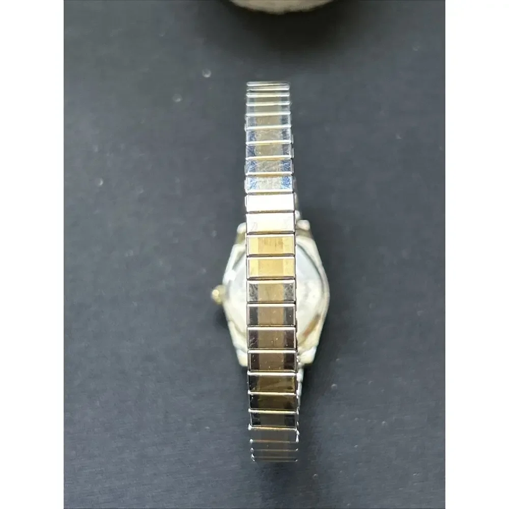 Two Tone Women’s Stretch Band Quartz Watch